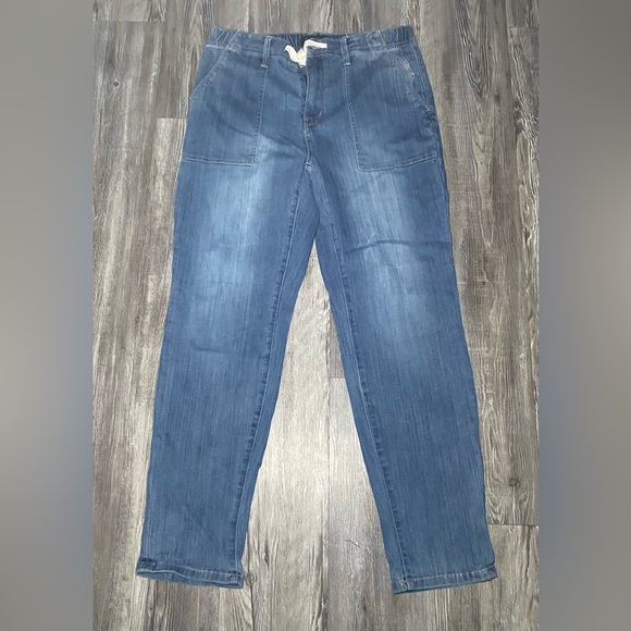 Judy Blue Airplane Mode Joggers Denim Blue Size 13 - Picture 1 of 7